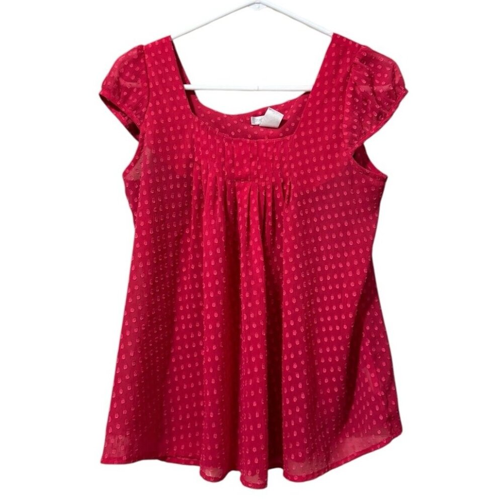 WORTHINGTON‎ Women Size Small Blouse Shirt Short Sleeve Lightweight Polyester